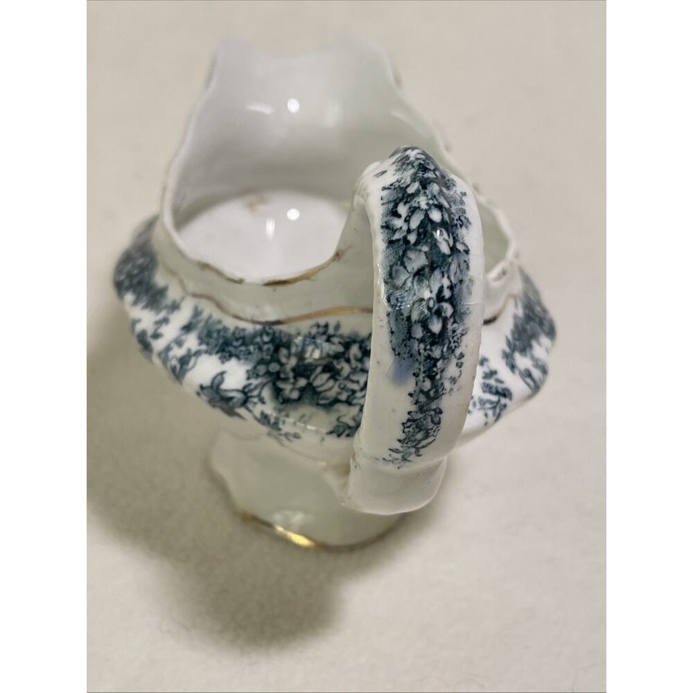 Antique Burslem ENGLAND ROYAL Staffordshire Gravy Boat - Picture 2 of 7